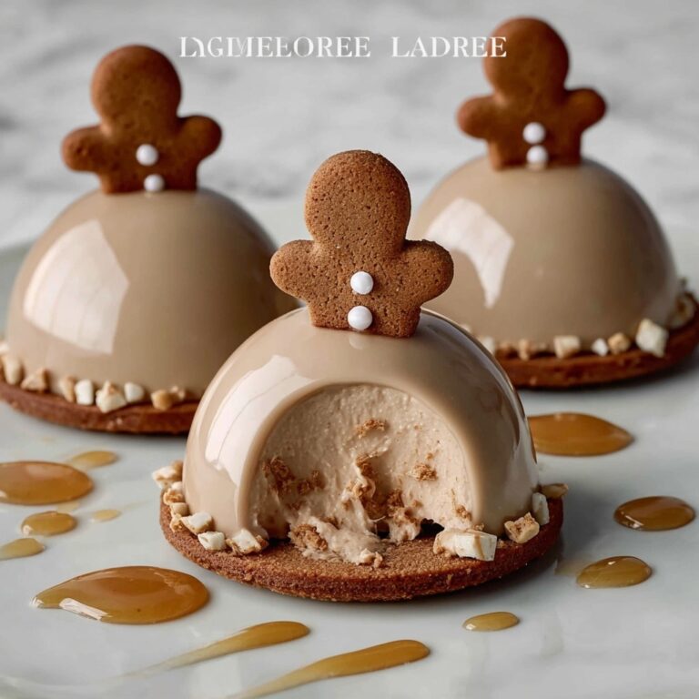 Gingerbread Latte Mousse Domes Recipe