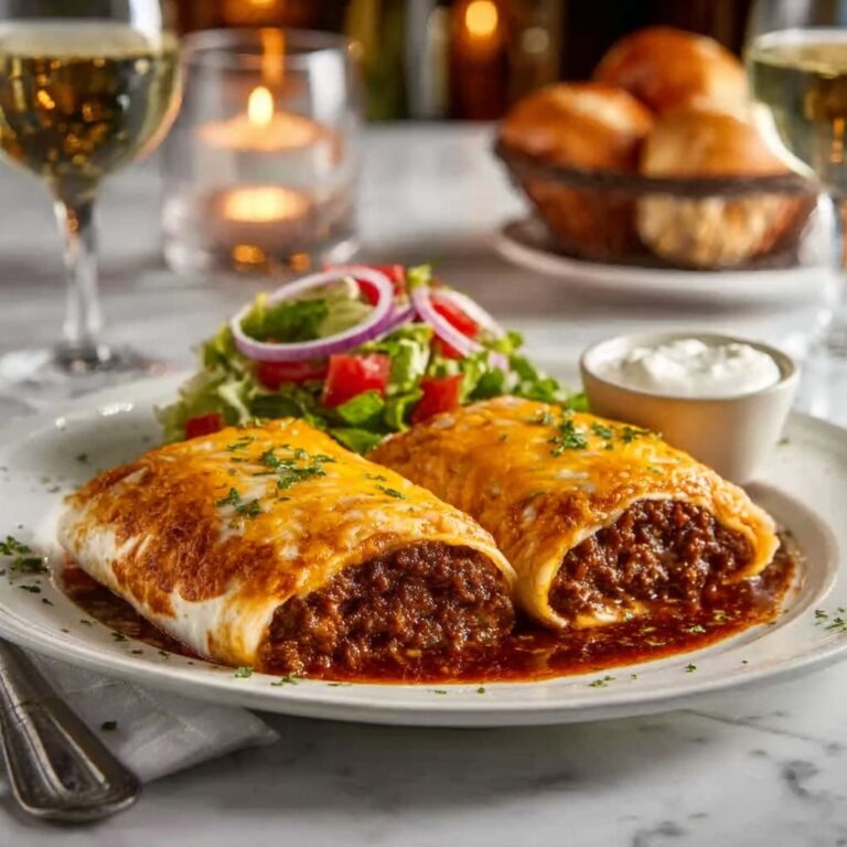 Smothered Cheesy Beef Burritos Recipe