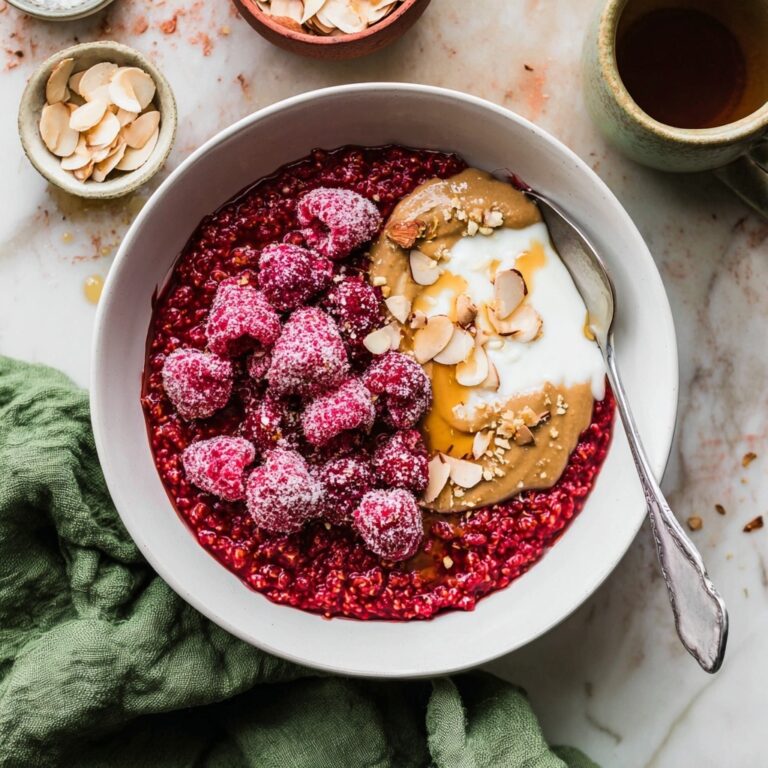 Simple, Healthy Raspberry Oatmeal Porridge Recipe