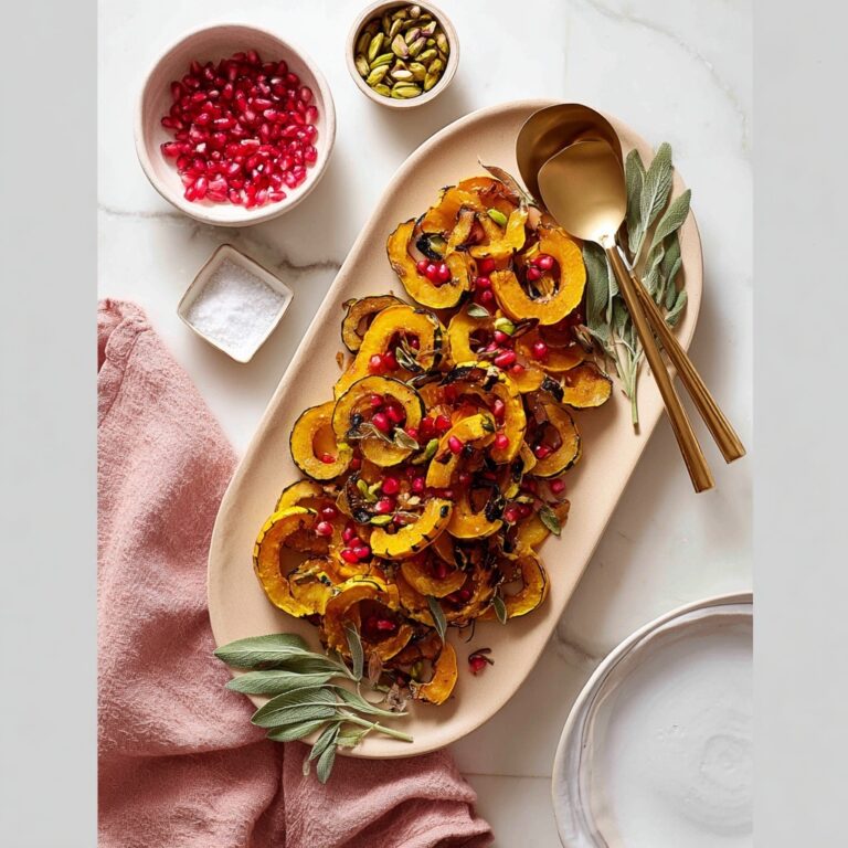Roasted Delicata Squash with Maple Sage Vinaigrette Recipe