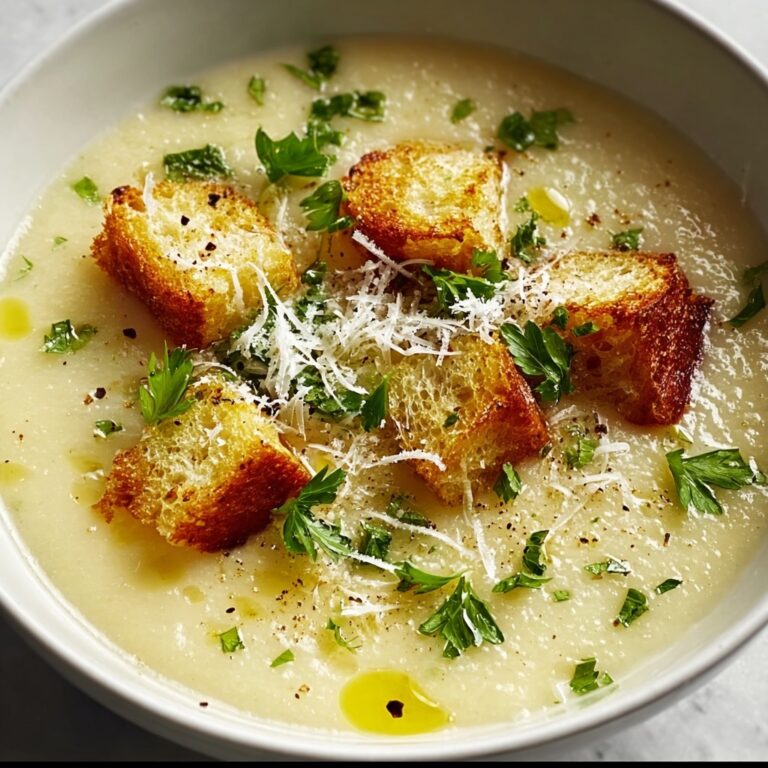 Soothing Hangover Cure Garlic Potato Soup Recipe