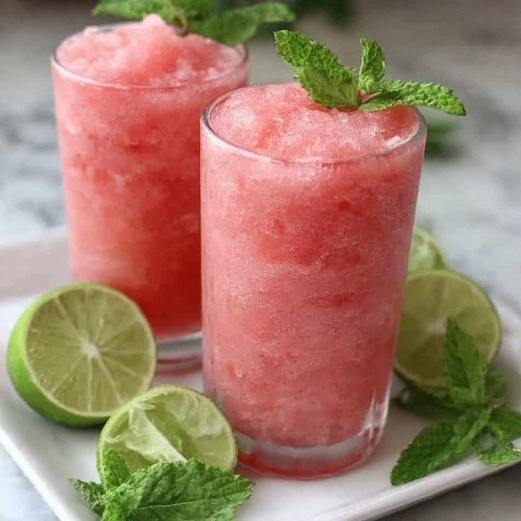 Watermelon Slushie Recipe - Recipe Image