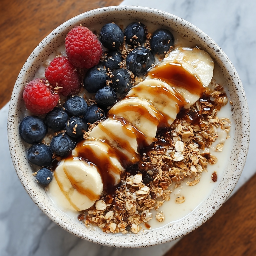 Caramelized Banana Split Overnight Oats Recipe - Recipe Image