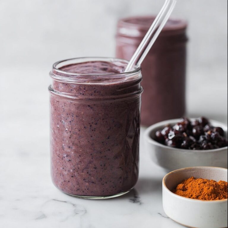 Healthy Chocolate Blueberry Smoothie Recipe