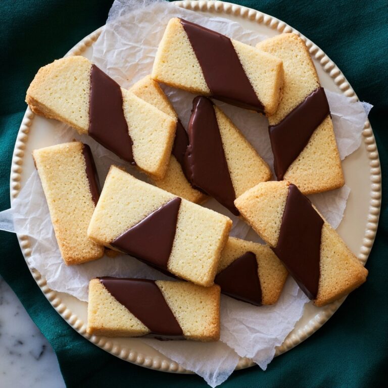Shortbread Cookies with Optional Chocolate Dip Recipe