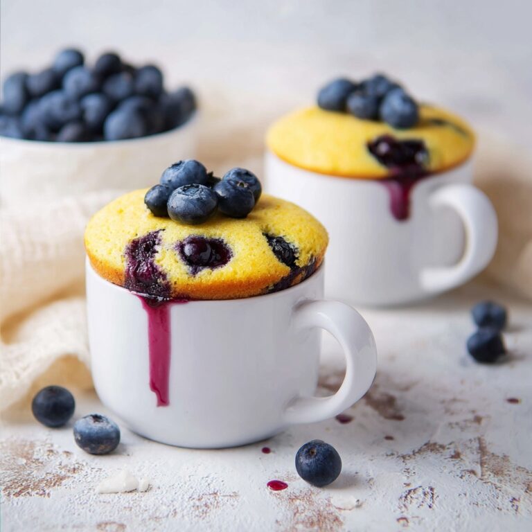 Vanilla Berry Protein Mug Cake Recipe
