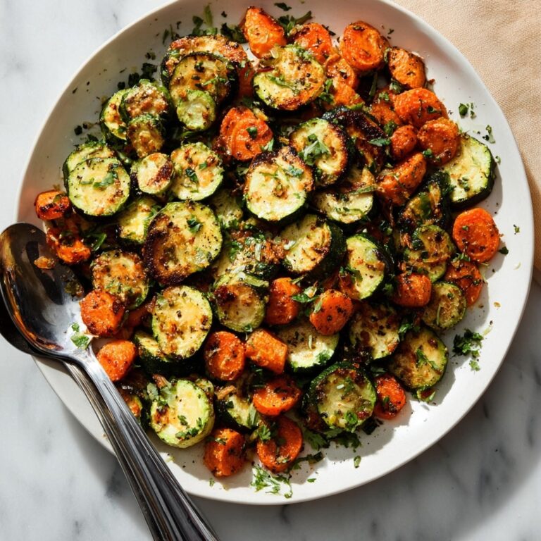 Roasted Carrots & Zucchini with Parmesan and Lemon Recipe