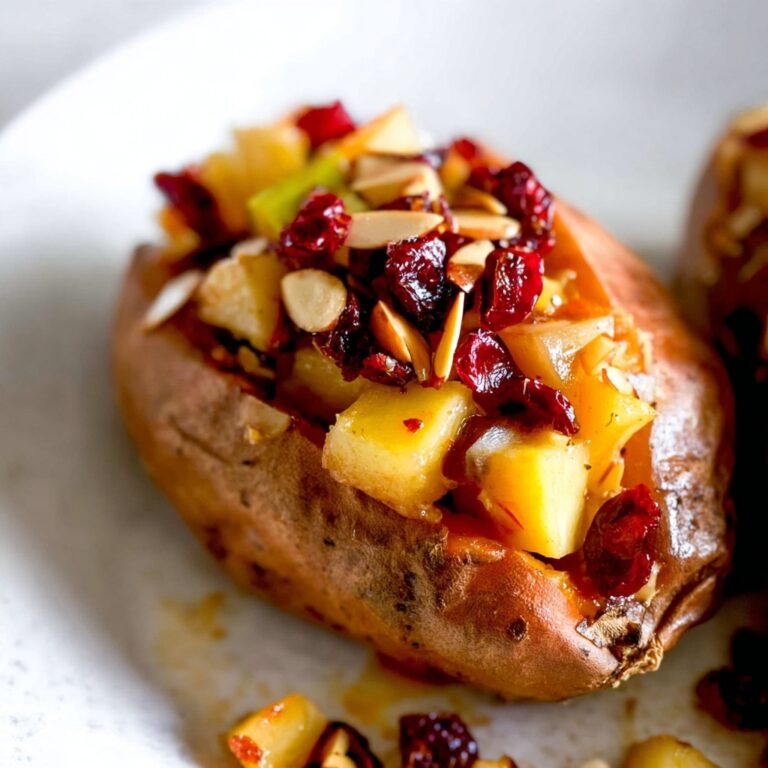 Cranberry Apple Twice Baked Sweet Potatoes (Easy Holiday Side Dish) Recipe