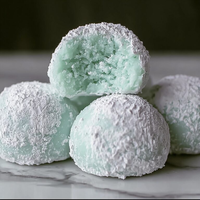 Festive Minty Snowball Cookies Recipe