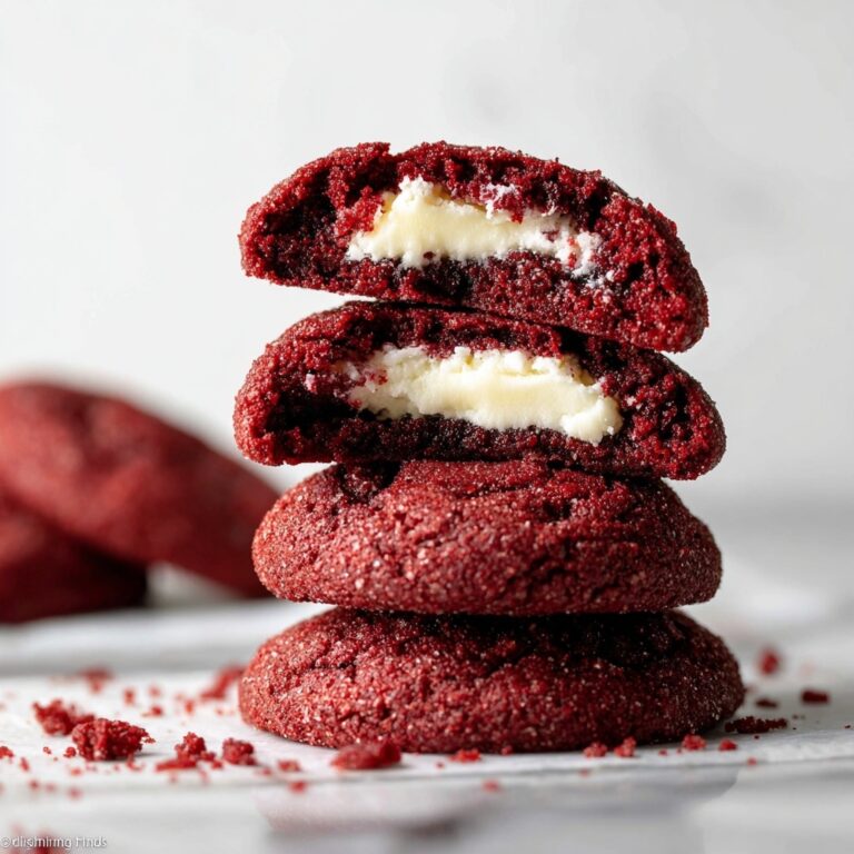 Cream Cheese Stuffed Red Velvet Cookies Recipe