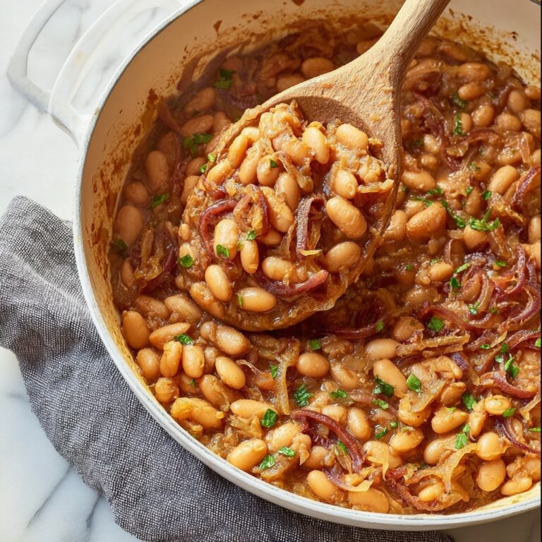 French Onion White Bean Skillet Recipe