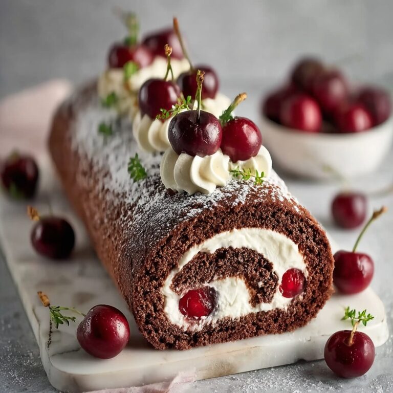 Elegant Black Forest Cake Roll Recipe