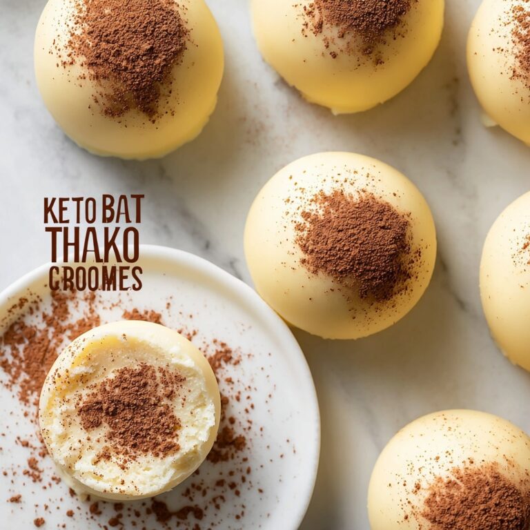 Keto Cream Cheese Chocolate Fat Bombs with Cocoa Dusting Recipe