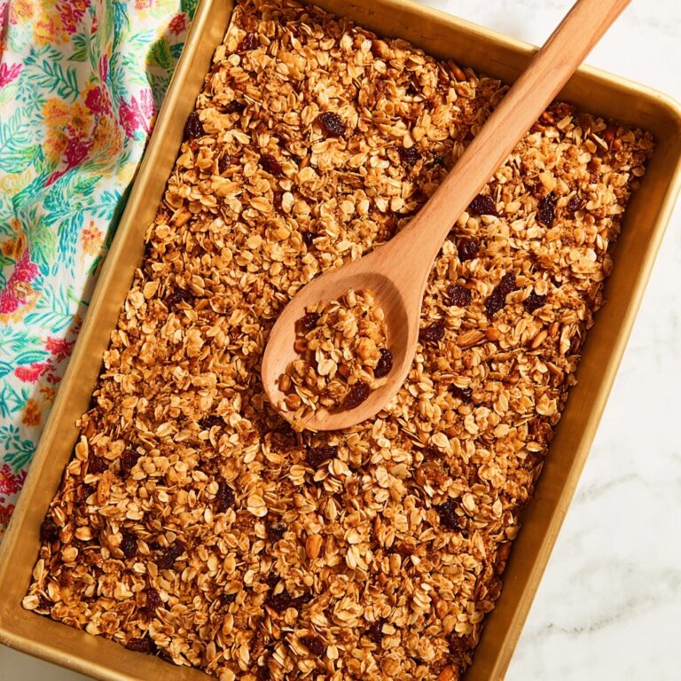 Homemade Honey Granola with Nuts and Dried Fruit Recipe