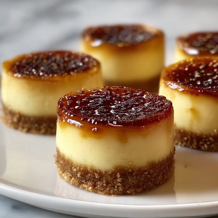 Mini Crème Brûlée Cheesecakes: Easy & Delicious Recipe