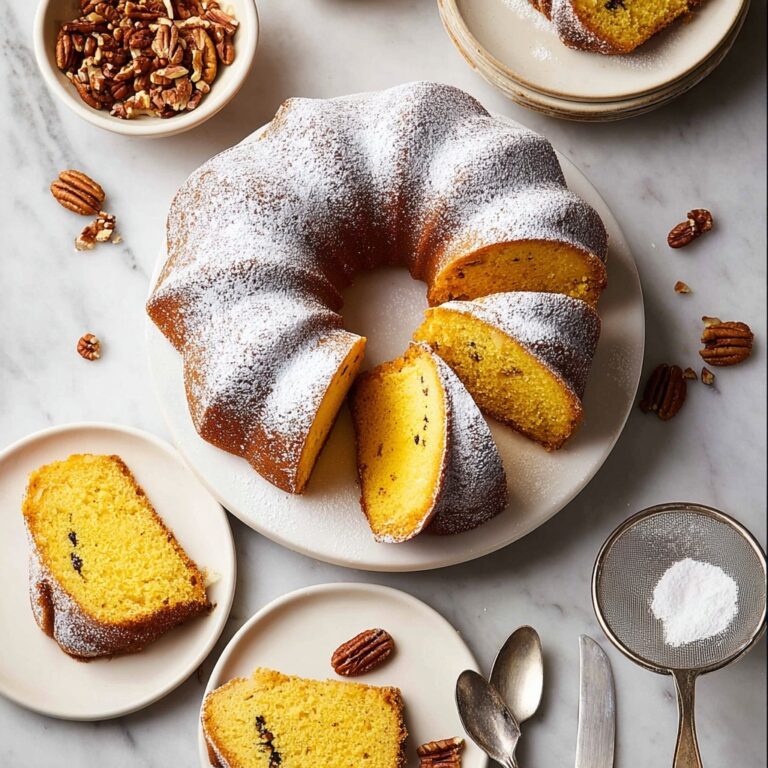 Rum Cake with Toasted Pecans and Rich Rum Glaze Recipe