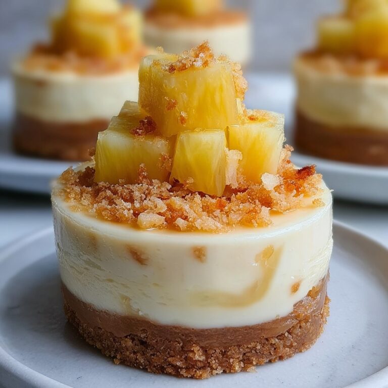 Mini Pineapple Condensed Coconut Milk Cheesecakes Recipe