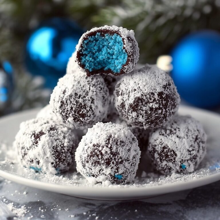 Sparkling Blue Christmas Truffles Recipe