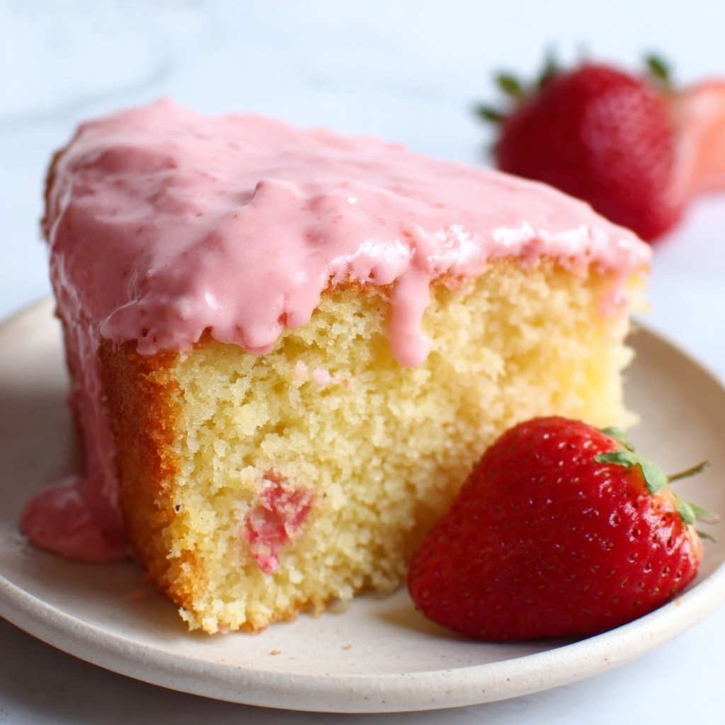 Pound Cake with Strawberry Icing Recipe - Recipe Image