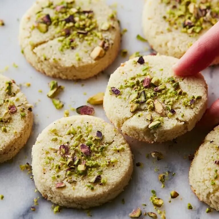 Pistachio Shortbread Cookies Recipe