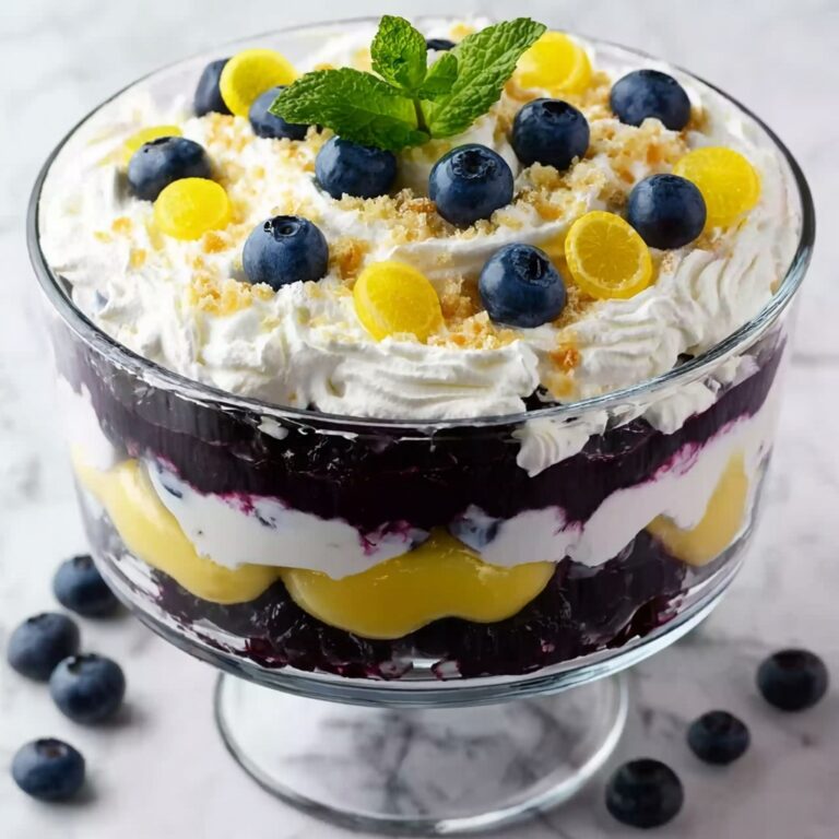 Lemon Blueberry Trifle: A Refreshing Burst of Flavor Recipe