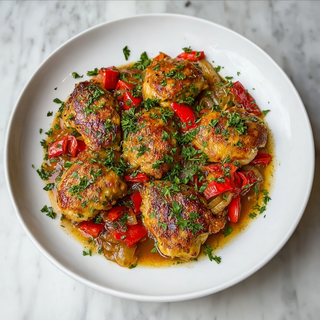 Delicious Chicken Scarpariello with Sausage and Peppers Recipe - Recipe Image