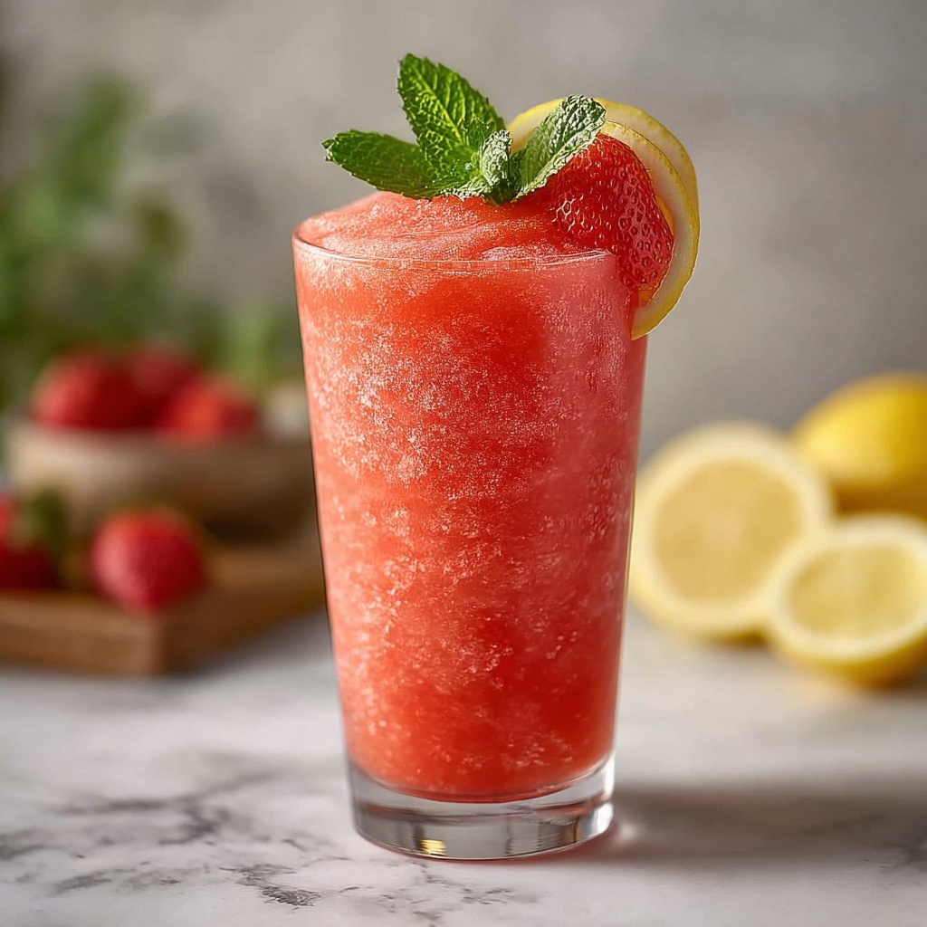 Frozen Strawberry Lemonade: The Ultimate Refreshing Summer Drink Recipe - Recipe Image