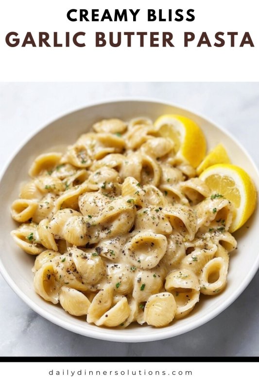 Creamy Garlic Butter Pasta in One Pot Recipe - Recipe Image