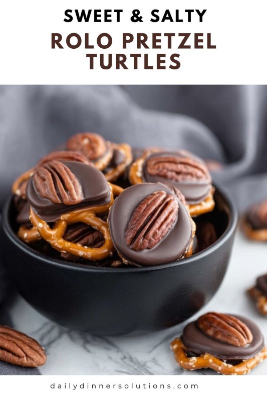 Rolo Pretzel Turtle Candy Recipe - Recipe Image