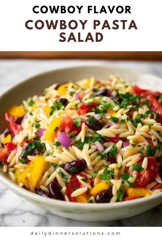 Cowboy Pasta Salad Recipe - Recipe Image