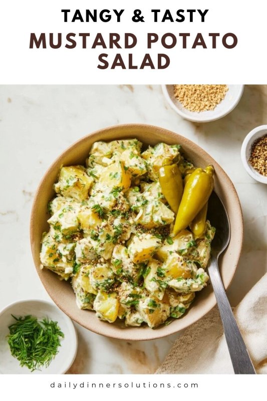 Tangy Mustard Potato Salad Recipe - Recipe Image