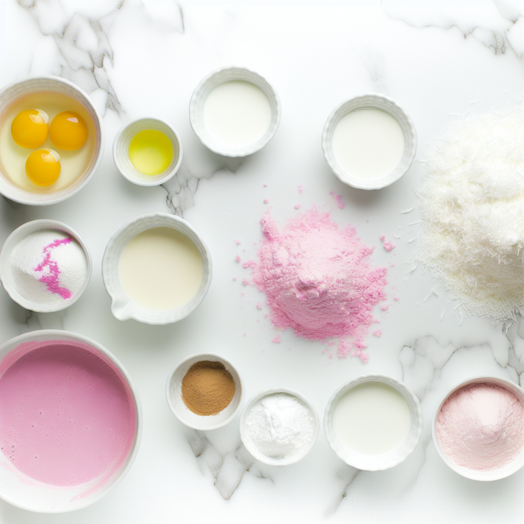 Pink Coconut Snowball Cake Bars Recipe - Recipe Image