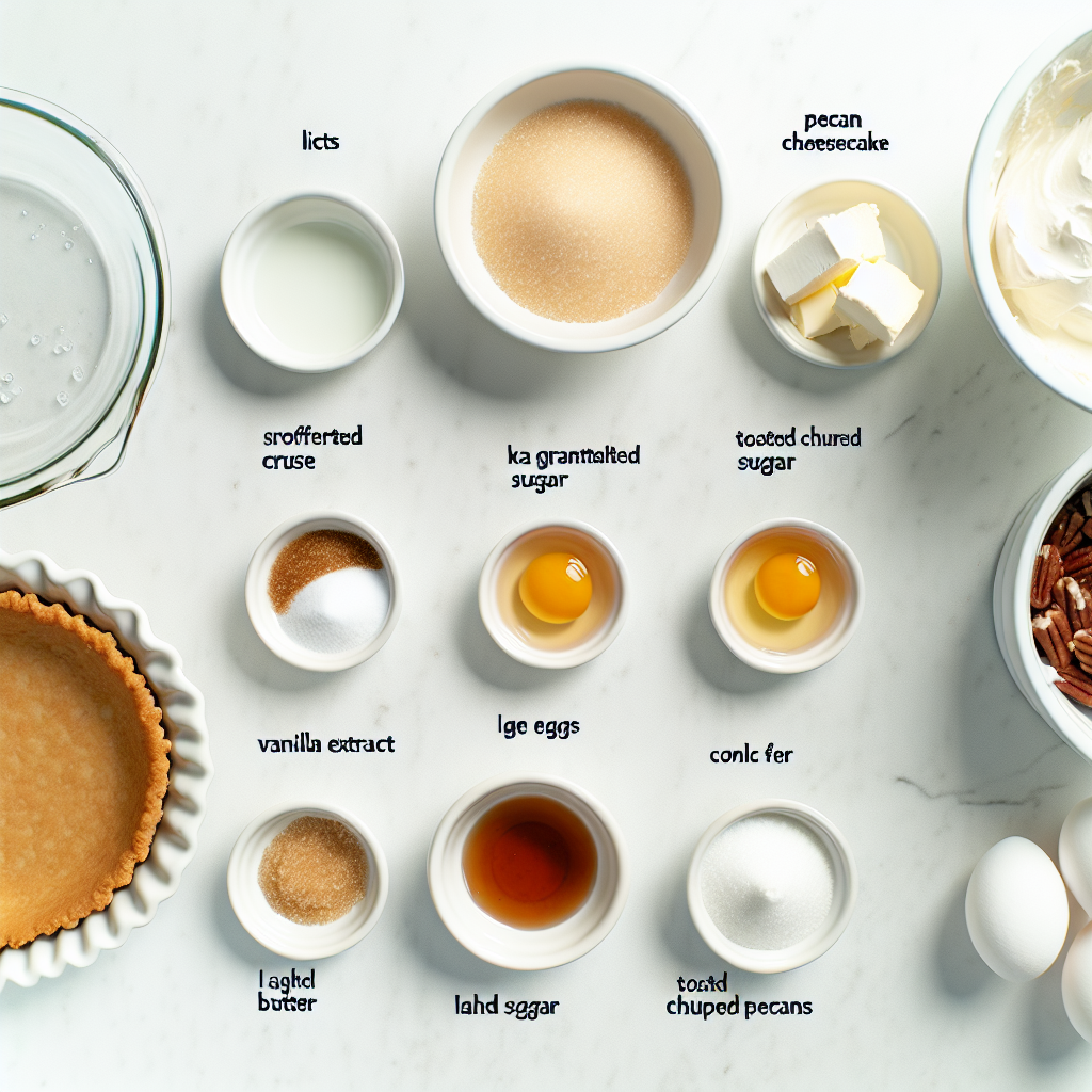 Pecan Cheesecake Pie Recipe - Recipe Image