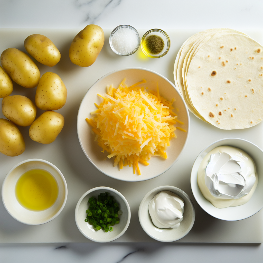 Cheesy Potato Burritos Recipe - Recipe Image