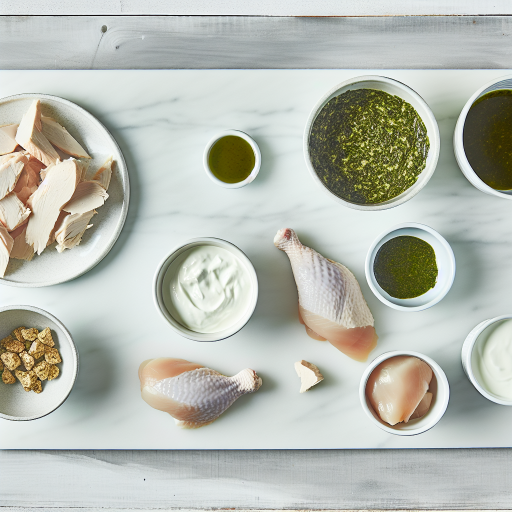 Simple Pesto Chicken Salad: 5-Minute High-Protein Lunch Recipe - Recipe Image