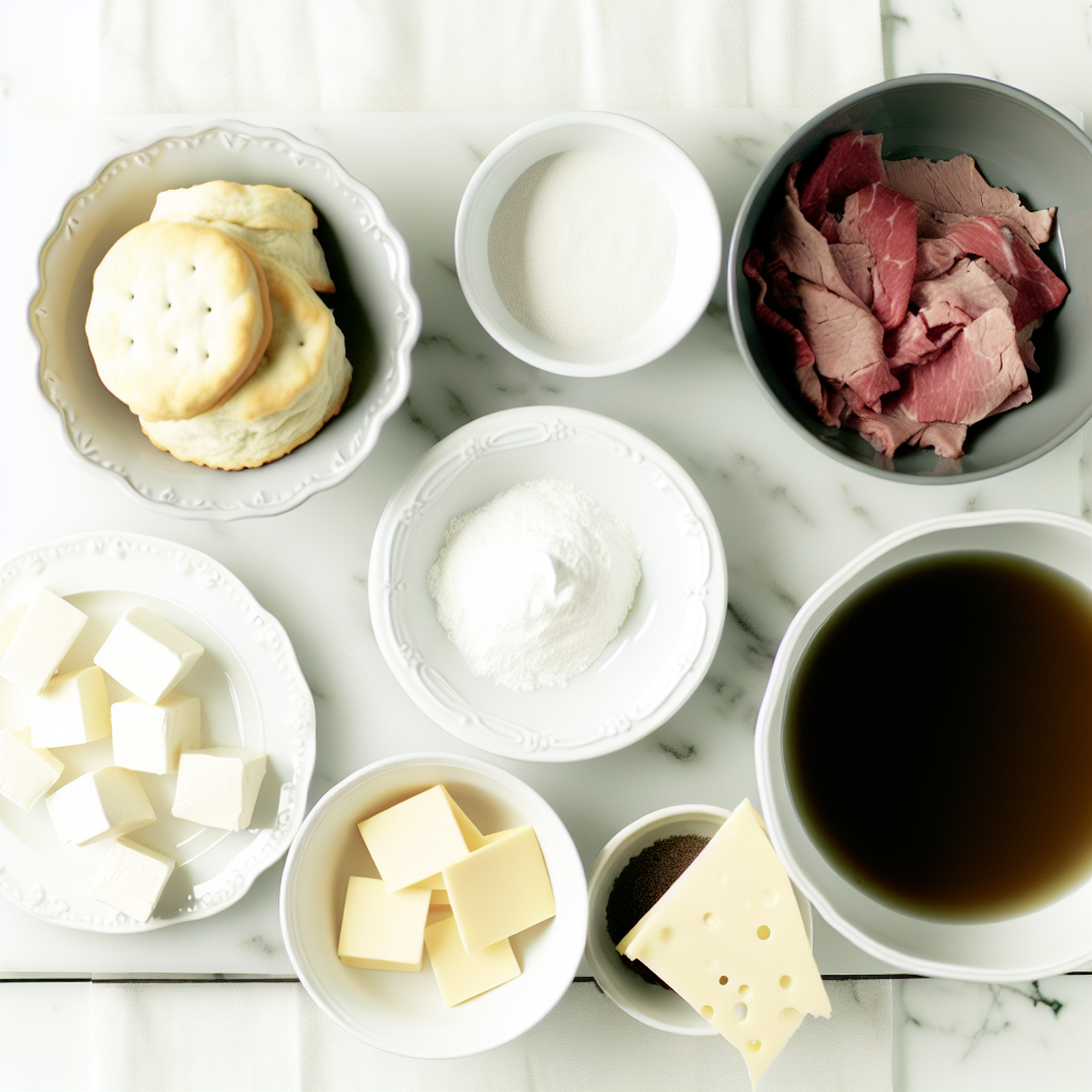 Baked French Dip Biscuits Recipe - Recipe Image
