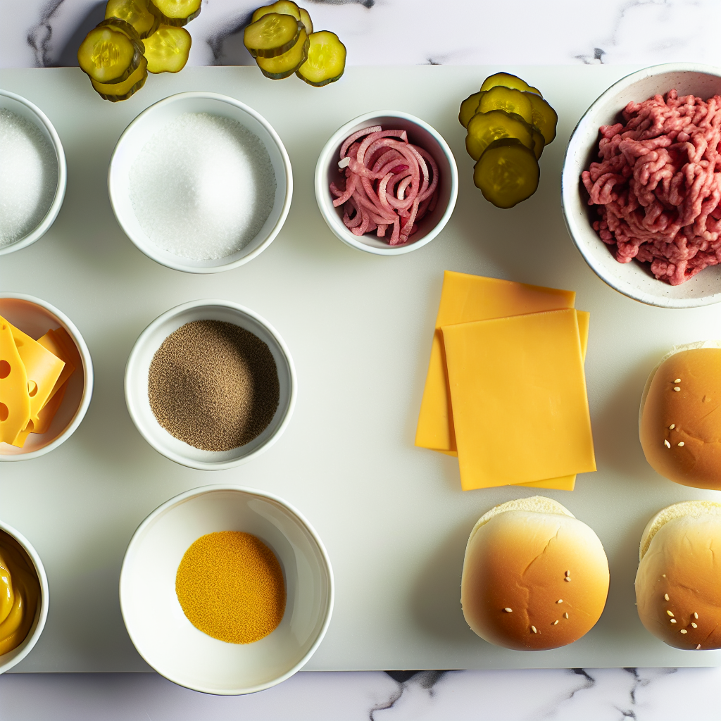 Cheeseburger Sliders Recipe - Recipe Image