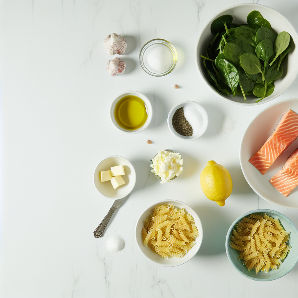 Salmon Orzo Pasta With Lemon Recipe - Recipe Image