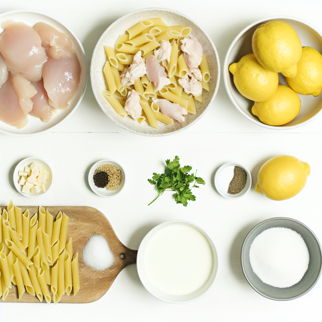 Creamy Lemon Chicken Pasta Recipe - Recipe Image