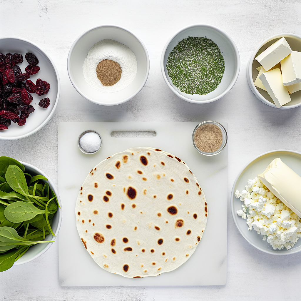 Cranberry Feta Pinwheel Recipe - Recipe Image