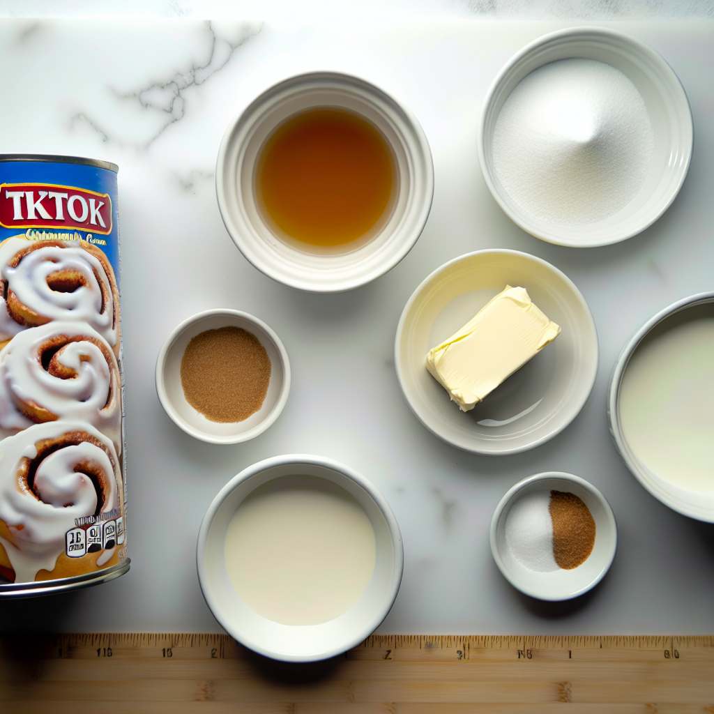 TikTok Cinnamon Rolls with Heavy Cream Recipe - Recipe Image