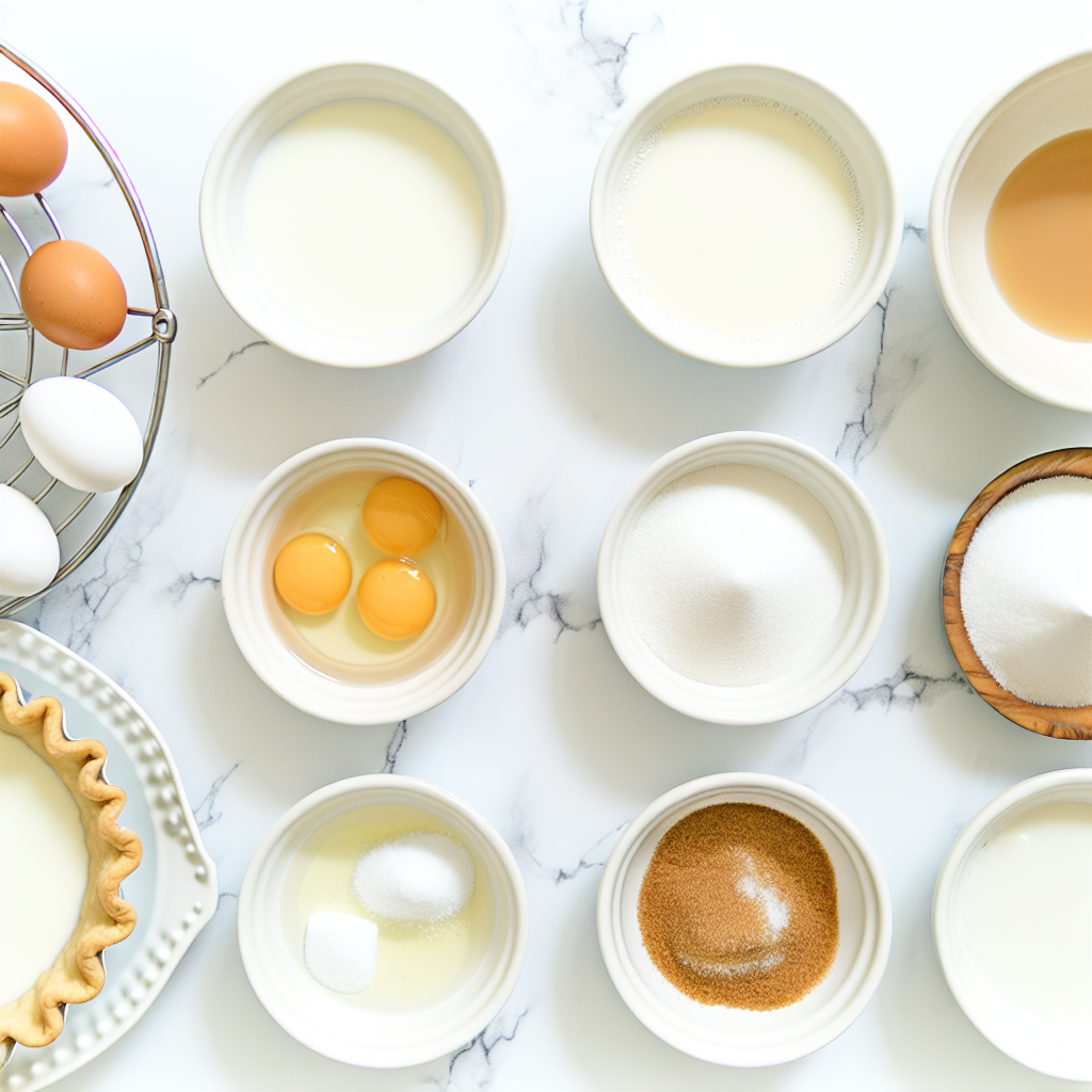 Creamy Cinnamon Vanilla Custard Pie Recipe - Recipe Image