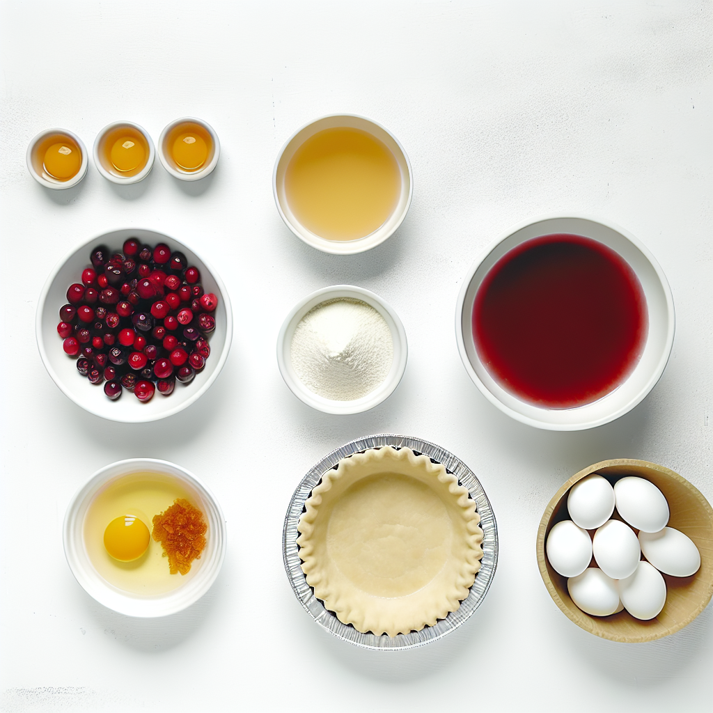 Cranberry Custard Pie Recipe - Recipe Image