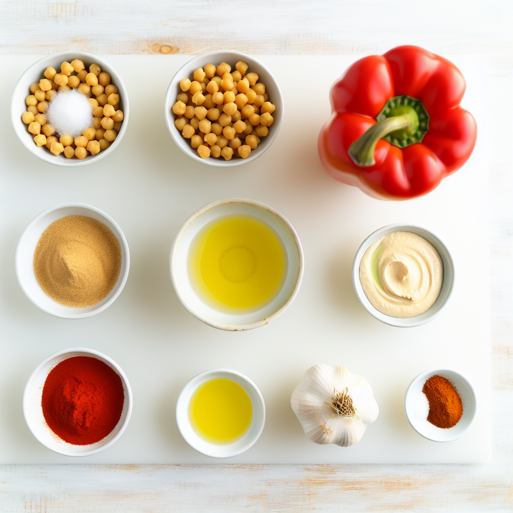 Roasted Red Pepper Hummus Recipe - Recipe Image