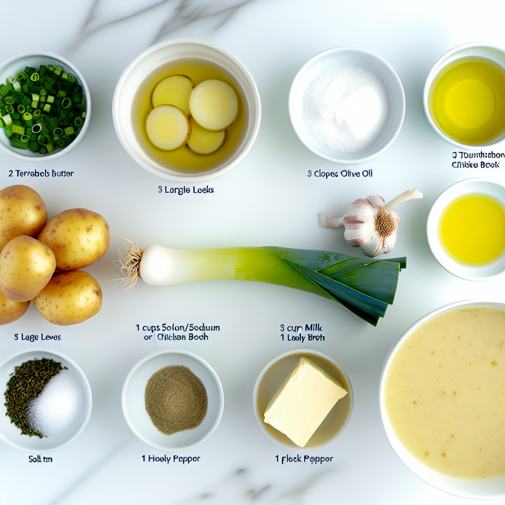 Delicious Potato and Leek Soup Recipe for Cozy Dinners Recipe - Recipe Image