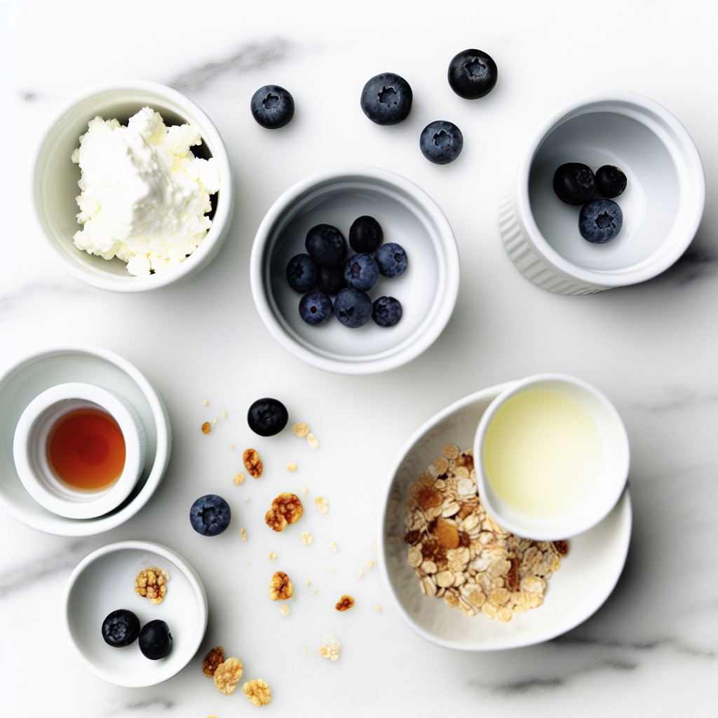 Blueberry & Muesli Cottage Cheese Bowl Recipe - Recipe Image