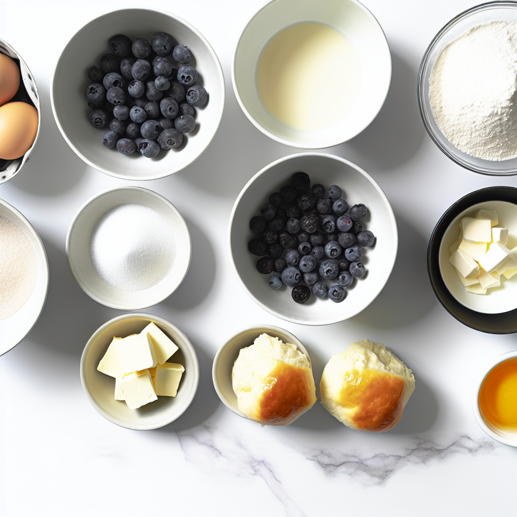 Blueberry Cheesecake Brioche Buns Recipe - Recipe Image