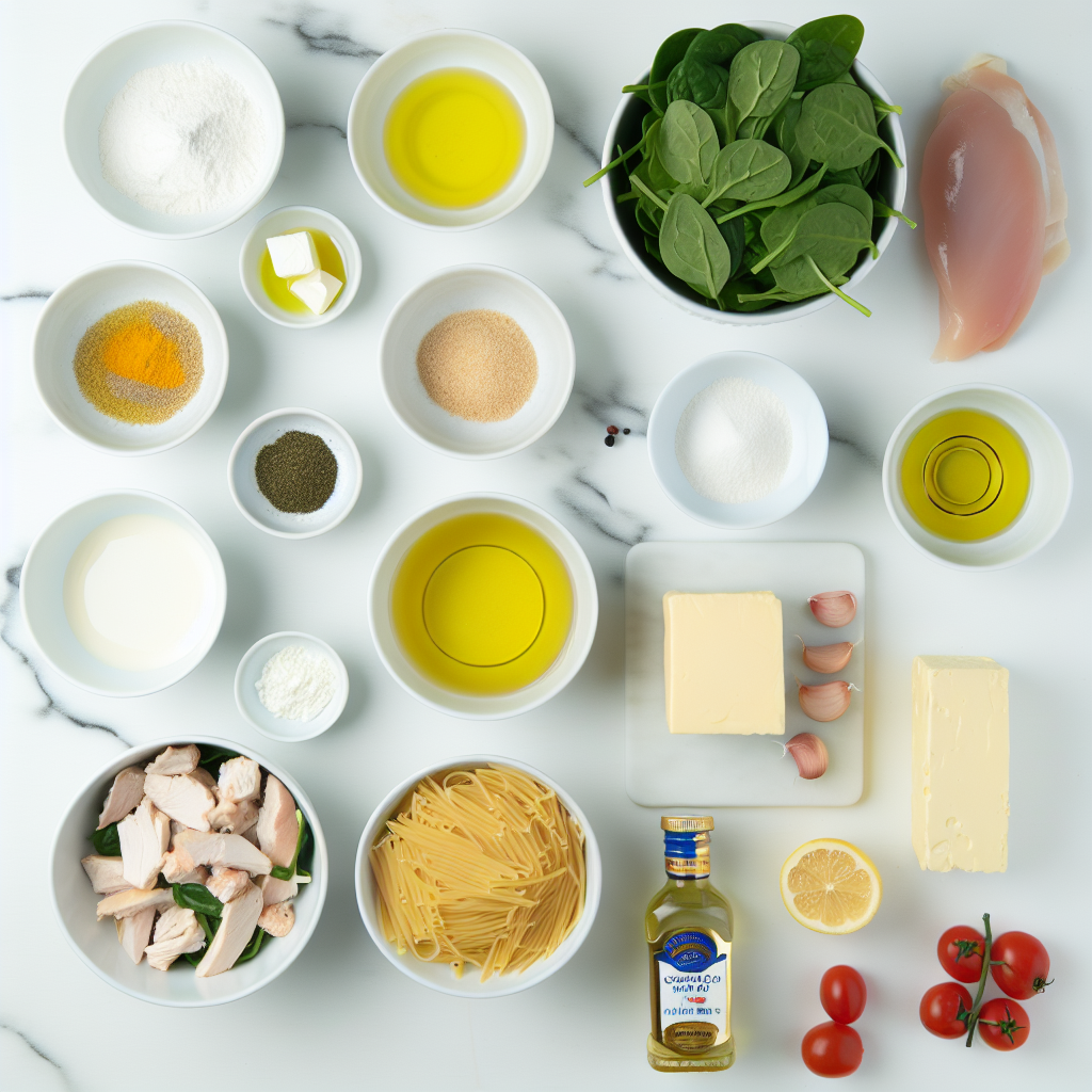 Mediterranean One-Pot Chicken Pasta with Spinach, Tomatoes, and Feta Recipe - Recipe Image