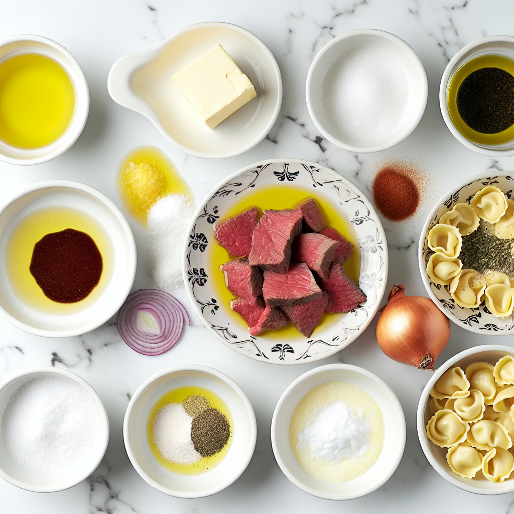 Creamy Cheesesteak Tortellini Recipe - Recipe Image