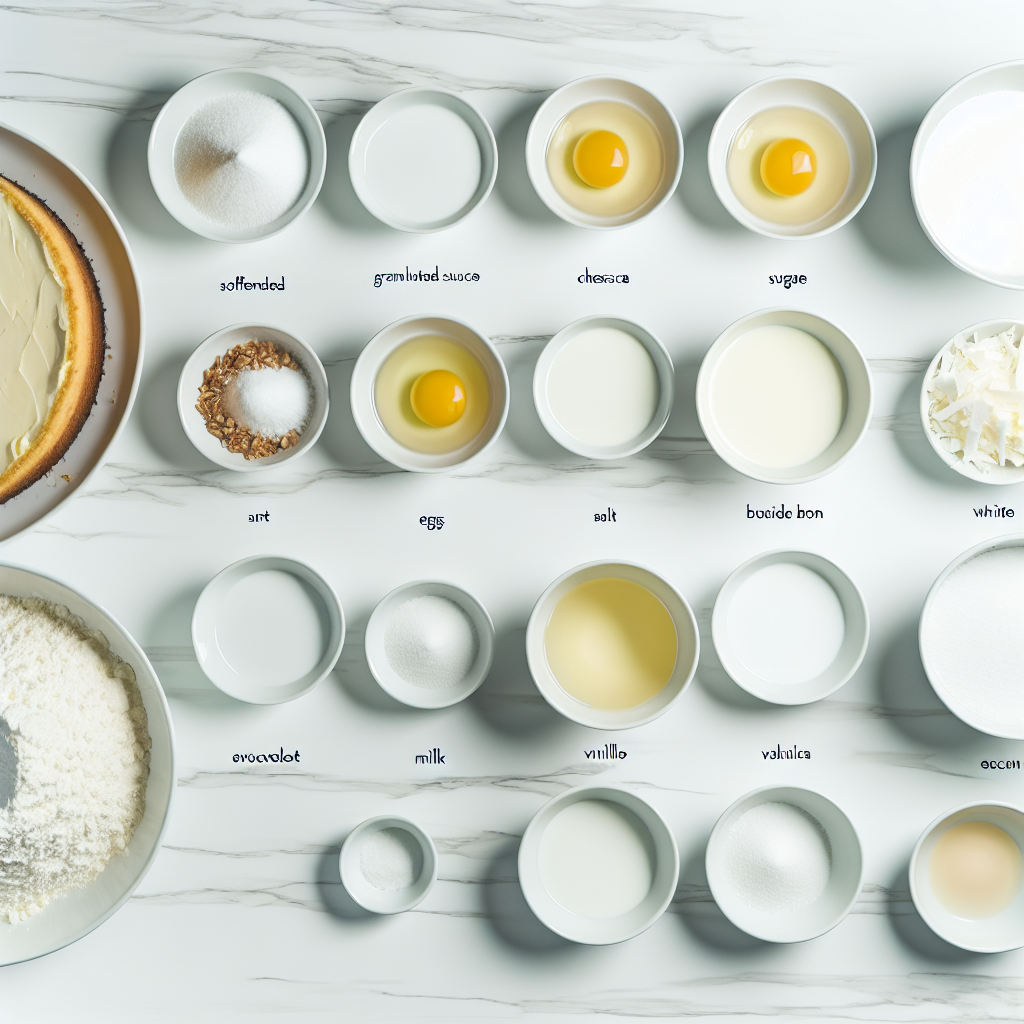 White German Chocolate Cake with Cheesecake Center and Coconut-Pecan Frosting Recipe - Recipe Image